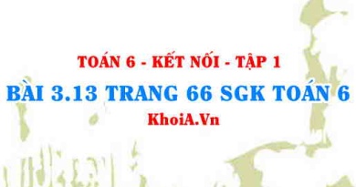 Bài 3.13 trang 66 SGK Toán 6 tập 1 Kết nối tri thức